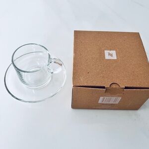 Nespresso Vertuo Collection Espresso Cup and Saucer Made in France New 2.7 oz